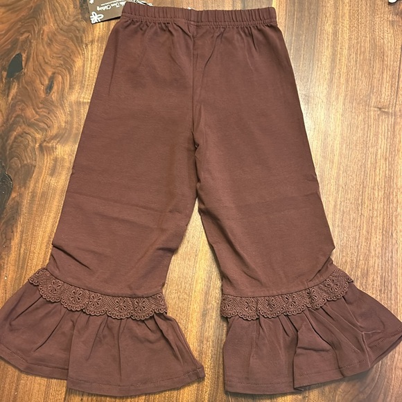 NWT Brown Matilda Jane Flutter Pants - Picture 2 of 2